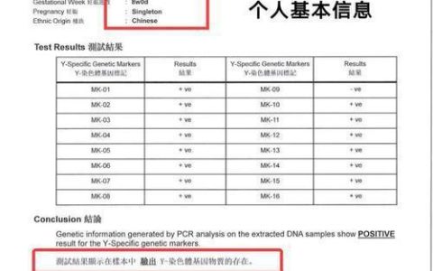 香港的验血男女报告单,验男女是真是假到底多少钱？